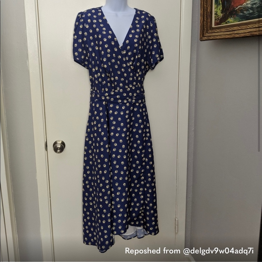eShakti Wraparound Lined Maxi Dress US22W